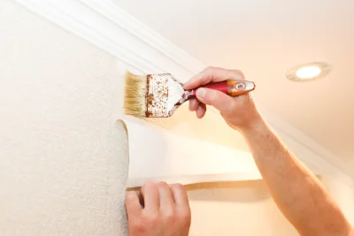 Pose de papier peint à Fraroz — revêtements muraux et toiles de verre